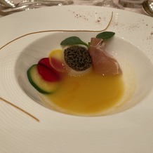 東京ディズニーシー・ホテルミラコスタの画像｜パプリカの味が濃いスープだった。