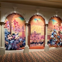 東京ディズニーシー・ホテルミラコスタの画像｜パーティー会場には、キャラクターイラストがある
