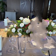 浅草ビューホテルの画像｜テーブルクロスとお花がピッタリ！希望通り大人な感じが出てました。