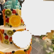 ラグナスイート名古屋　ホテル＆ウエディングの画像｜フルーツのケーキ、モザイクあり