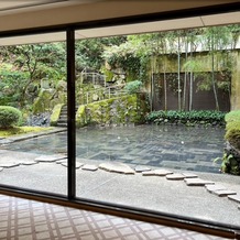 ハイアット リージェンシー 京都の画像｜披露宴会場からは素敵なお庭が見えました。