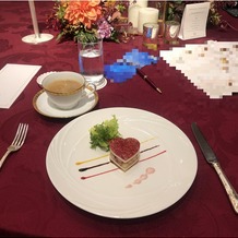 帝国ホテル 東京の画像｜試食させて頂いた目にも可愛らしいお料理。