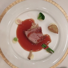 帝国ホテル　大阪の画像｜メインのお肉料理は見ても楽しい！味美味しい！と言っていただけました