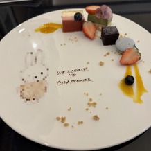 Wedding of Legend ＧＬＡＳＴＯＮＩＡ（グラストニア）の画像｜ミッフィーが好きと何気なく会話しただけでしたが、素敵なプレートを用意してくださいました