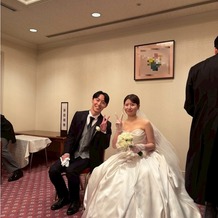 リーガロイヤルホテル広島の画像|親族控室 ここで親族紹介ができました