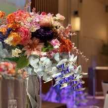 浦安ブライトンホテル東京ベイの画像｜披露宴会場のお花です。とっても綺麗だったので思わず撮ってしまいました！