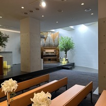 ホテルグランヴィア京都の画像｜石のチャペル
パイプオルガン、当日はここに楽器も入るようです