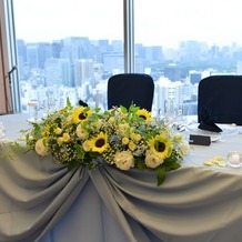 東京ドームホテルの画像｜メイン装花です。