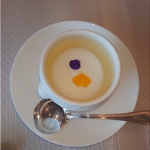 JRホテルクレメント高松の画像｜かぼちゃスープに生クリームの料理でした。
甘過ぎたけど、とたも美味しかったです。