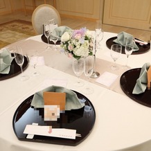 明治神宮・明治記念館の画像|テーブル装飾です、