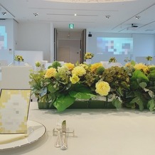 オリエンタルホテル広島の画像｜テーブルコーディネート、装花の例