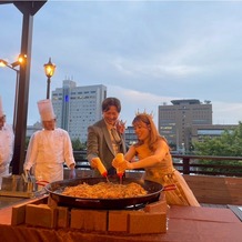 ザ・パシフィックハーバー（ＴＨＥ　ＰＡＣＩＦＩＣ　ＨＡＲＢＯＲ）の画像｜焼きそばにマヨネーズを2人でかけて
完成させました！