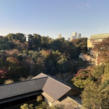 ホテル椿山荘東京の画像｜家族控室からの眺め