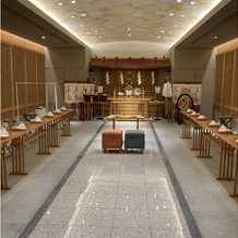 ホテル椿山荘東京の画像｜神前式の会場。モダンな感じでとても綺麗です！
