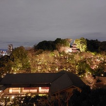 ホテル椿山荘東京の画像｜お庭のライトアップが綺麗でした