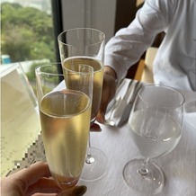 ガーデンテラス長崎　ホテル＆リゾートの画像｜コース料理試食体験。
ノンアルコールシャンパンで乾杯。