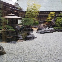 大阪天満宮の画像｜待合室から見える庭です