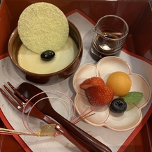 大阪天満宮の画像｜デザートの試食
プリンが甘いものが苦手な方でも食べやすい味でした。