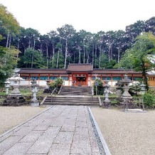 大原野神社の画像｜本殿。こちらで家族で写真をとります