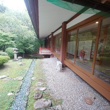 大原野神社の画像｜控室､着付け室から見える景色