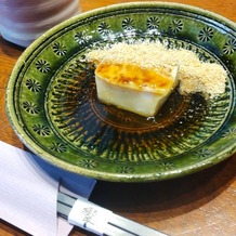 響 風庭 赤坂（HIBIKI）の画像｜焼きゴマ豆腐、みたらし餡かけ。大変おいしかったです。