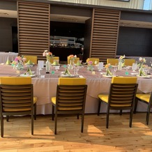 RESTAURANT LUKE with SKY LOUNGE（レストラン ルーク ウィズ スカイラウンジ）の画像｜本日結婚式を挙げられる方たちのテーブルを見させて頂きました。