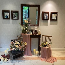 麻布迎賓館の画像｜ウェルカムスペースは、一部小物を持ち込みつつ、オプション(2万円)で装飾頂きました。
