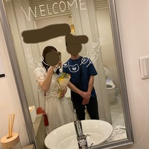 アーカンジェル迎賓館　宇都宮の画像｜二つの会場どちらのトイレにも可愛く書いてくださいました。