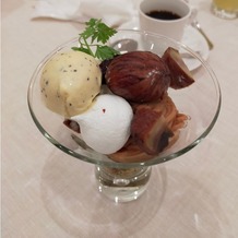 アーセンティア迎賓館　高崎の画像｜栗のパフェはアイスものっており、豪華でした。