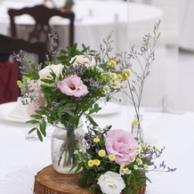 アーククラブ迎賓館　郡山の画像｜ゲストテーブルの装花