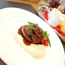 アーヴェリール迎賓館　岡山の画像｜試食の料理です。小さく見えるかもしれませんが、なかなかボリューミーです。