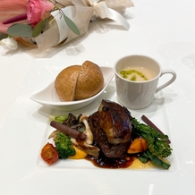 ベイサイド迎賓館　鹿児島の画像｜実際に料理として提供されるメイン料理のロッシーニを試食させて頂きました。
