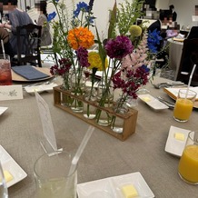 アーセンティア迎賓館　浜松の画像｜テーブル装花がかわいい！