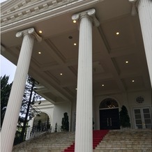 アーフェリーク迎賓館　岐阜の画像｜写真に入りきらないほどの大階段でした
擬似体験をさせてもらいました