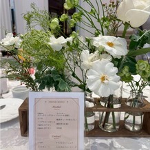 アーセンティア迎賓館　静岡の画像｜テーブル装花、ドリンクメニュー