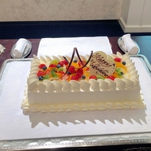 ホテル メルパルクＮＡＧＯＹＡの画像｜会場で用意してもらったケーキ