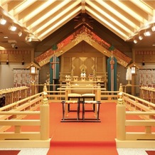 ホテル メルパルクＮＡＧＯＹＡの画像｜ホテル内の神前式会場としては、めちゃくちゃ立派で神社を彷彿とする梁のある屋根が高評価です