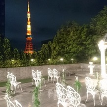 ホテル　メルパルク東京の画像｜屋上のガーデンテラス。神前式希望だったのであくまでも設備の一つとしてご紹介いただきました。