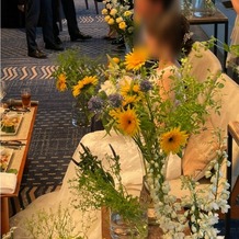 ＡＭＡＮＤＡＮ　ＢＬＵＥ　鎌倉（アマンダンブルー鎌倉）の画像｜イメージに合わせた高砂装花が叶いました！