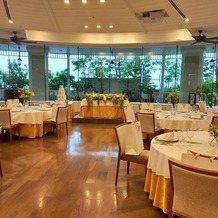 ホテル インターコンチネンタル 東京ベイの画像｜テラス付きの会場も珍しいです。オープンキッチンも付いていました。