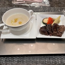 ホテル インターコンチネンタル 東京ベイの画像｜実際の式のコース料理の一部をいただきました。
