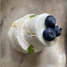 ラ・クラリエールの画像｜試食のブルーベリーケーキ