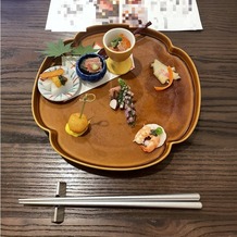 鶴見ノ森　迎賓館の画像｜実際の披露宴で出てくる前菜をいただきました。