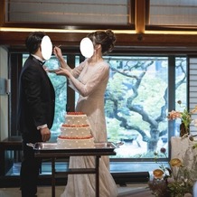 日本料理　ヒカリヤヒガシ／ナチュレフレンチ　ヒカリヤニシの画像｜ケーキもオリジナルでオーダーしました
