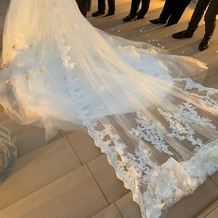 THE MEETS MARINA TERRACE（ザ・ミーツ マリーナテラス）の画像｜ウェディングドレスはストーンが長く後ろから見ると綺麗でした｡