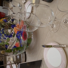 シェラトングランドホテル広島の画像｜テーブルの装花