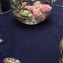シェラトングランドホテル広島の画像｜テーブルの装花