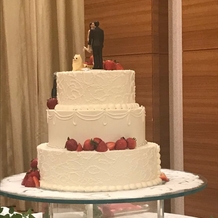 シェラトングランドホテル広島の画像｜ケーキカット用のケーキ