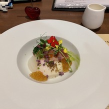 ラグナヴェール名古屋の画像｜温玉と刺身のジュレ
フレンチジャポネの料理