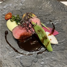 ラグナヴェール大阪 ＬＡＧＵＮＡＶＥＩＬ　ＯＳＡＫＡの画像｜試食でいただいたお料理
お肉が美味しかったです